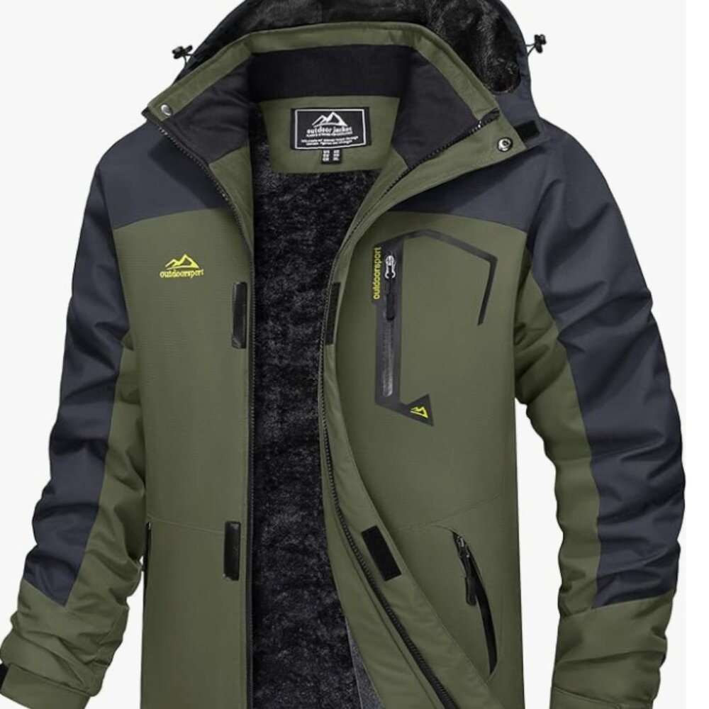 MAGCOMSEN Men's Winter Coat Water Resistant Ski Snow Jacket